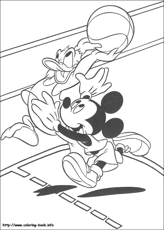 Mickey coloring picture