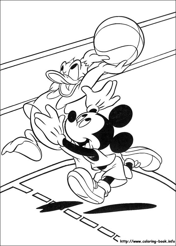 Mickey coloring picture