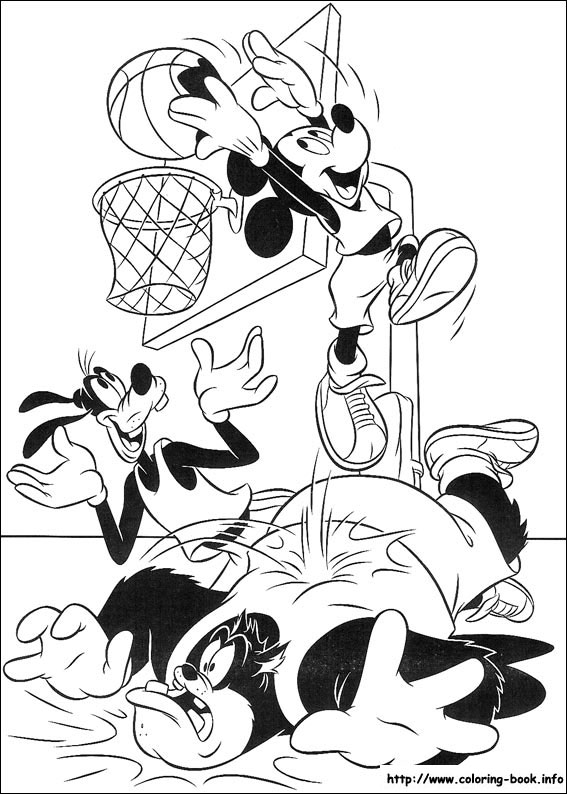 Mickey coloring picture