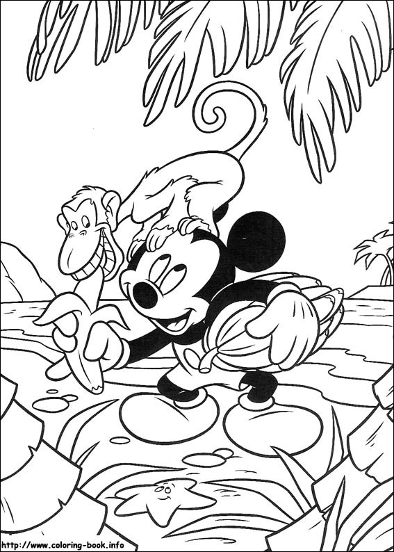 Mickey coloring picture