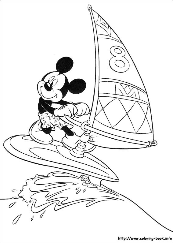 Mickey coloring picture