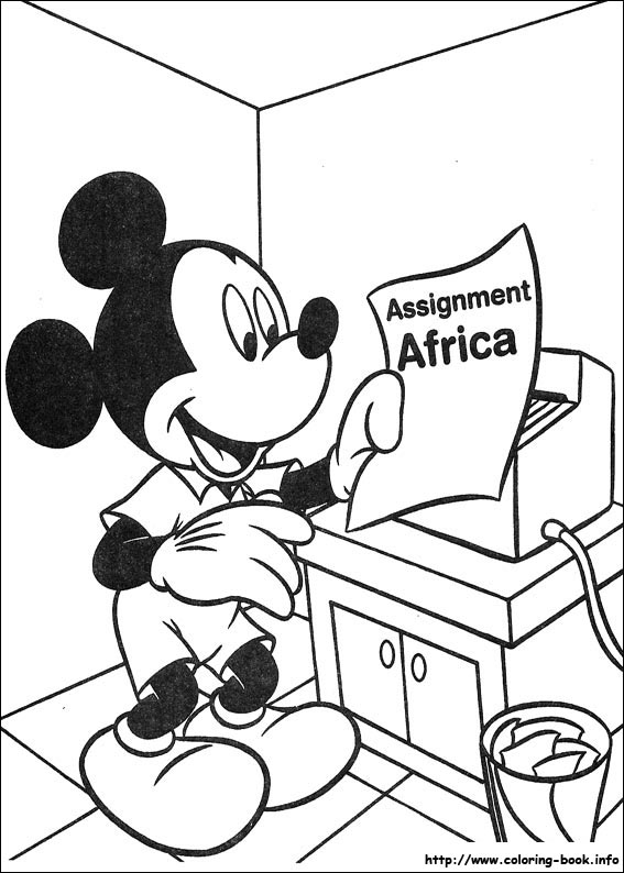 Mickey coloring picture