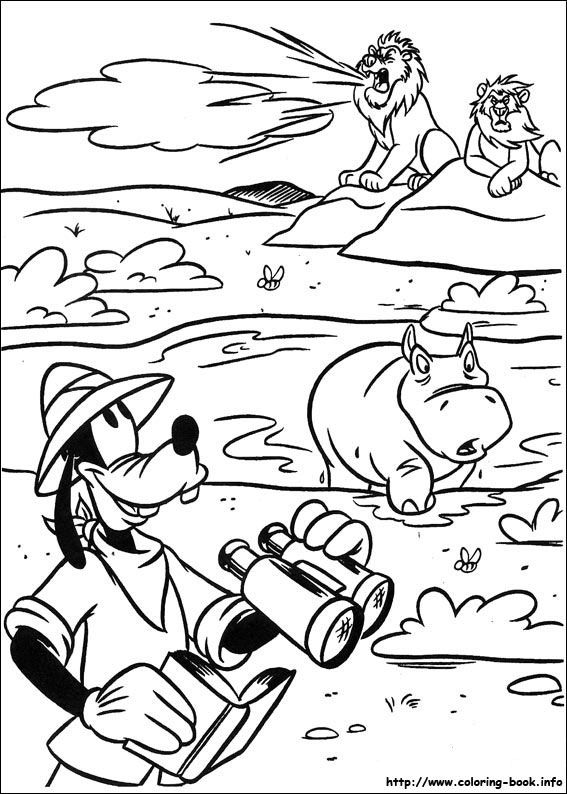 Mickey coloring picture