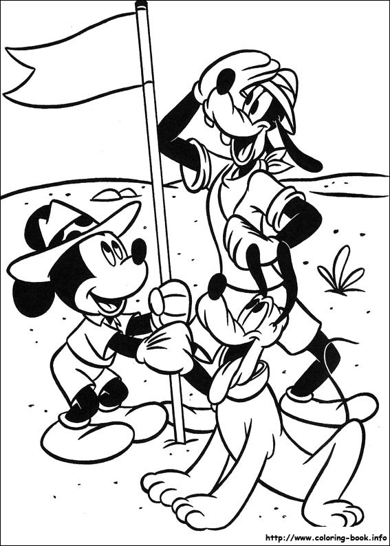 Mickey coloring picture