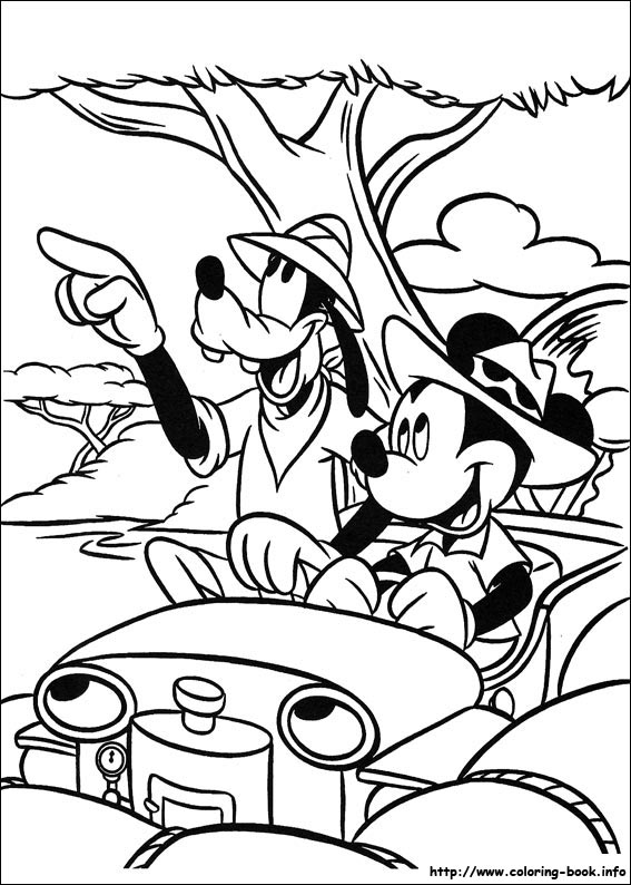 Mickey coloring picture