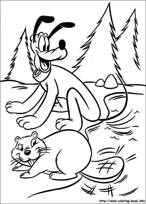 Mickey coloring picture