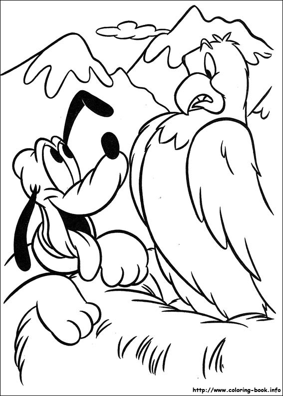 Mickey coloring picture