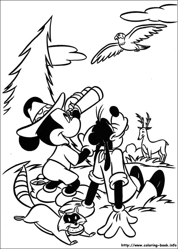 Mickey coloring picture