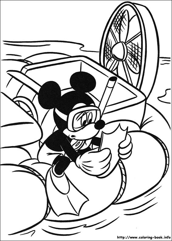 Mickey coloring picture