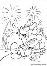 mickey and minnie coloring pages