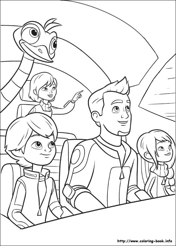 Miles from Tomorrowland coloring picture