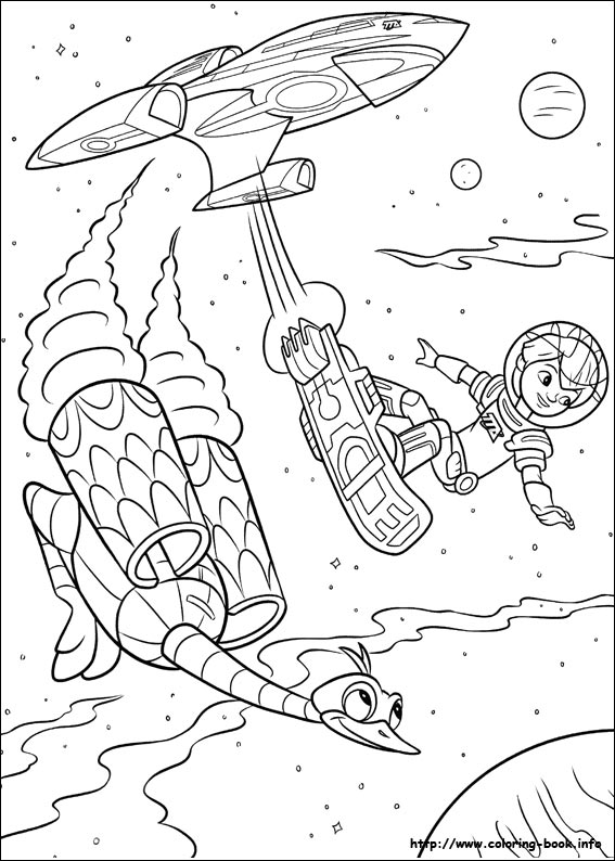 Miles from Tomorrowland coloring picture