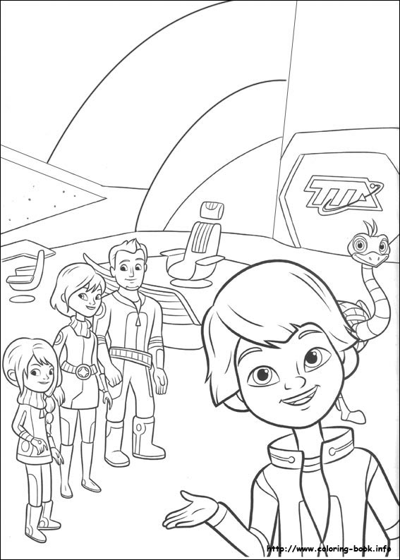 Miles from Tomorrowland coloring picture