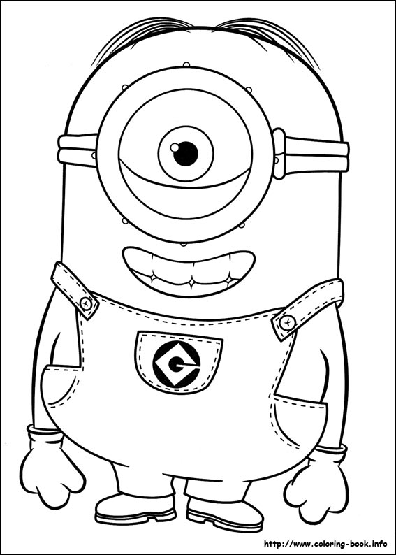 Minions coloring picture