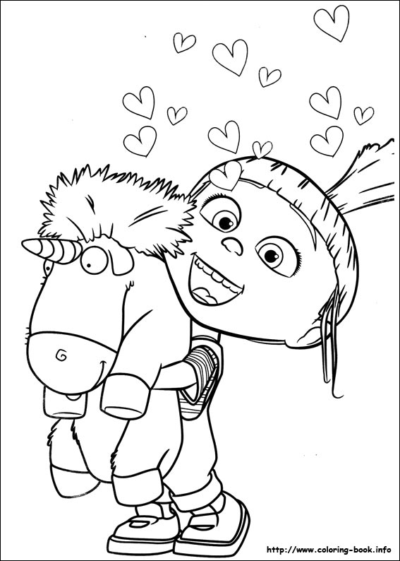 Minions coloring picture