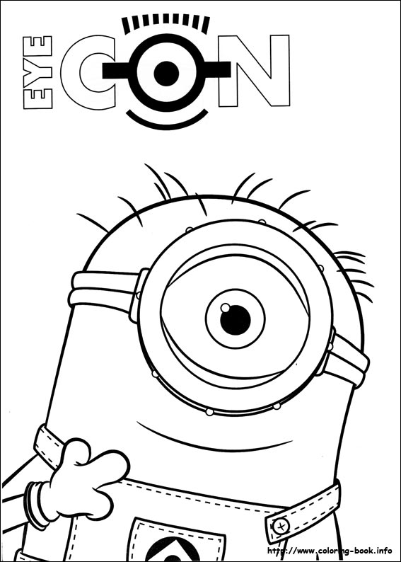 Minions coloring picture
