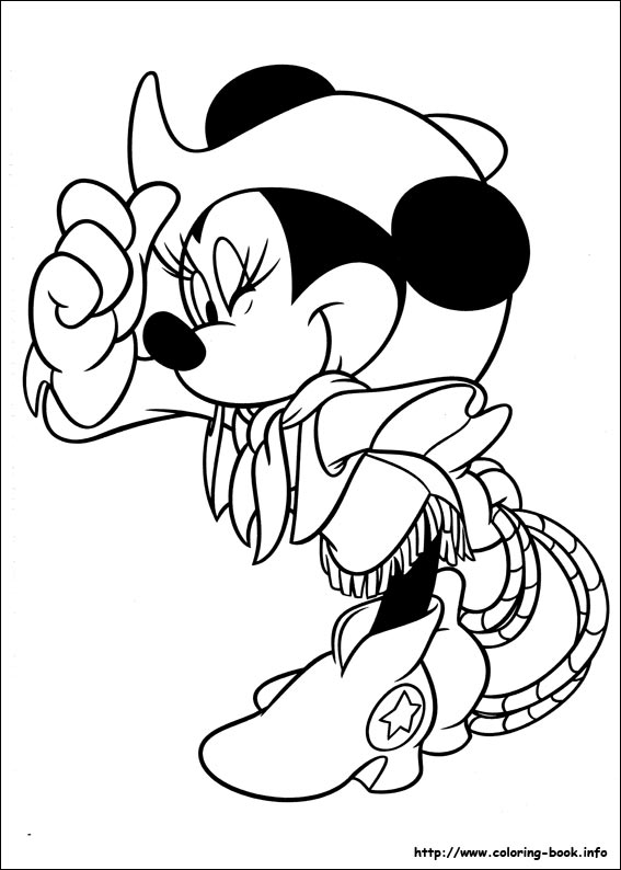 Minnie Mouse coloring picture