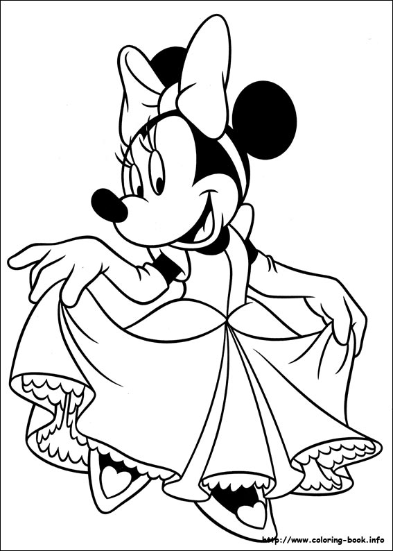 Minnie Mouse coloring picture