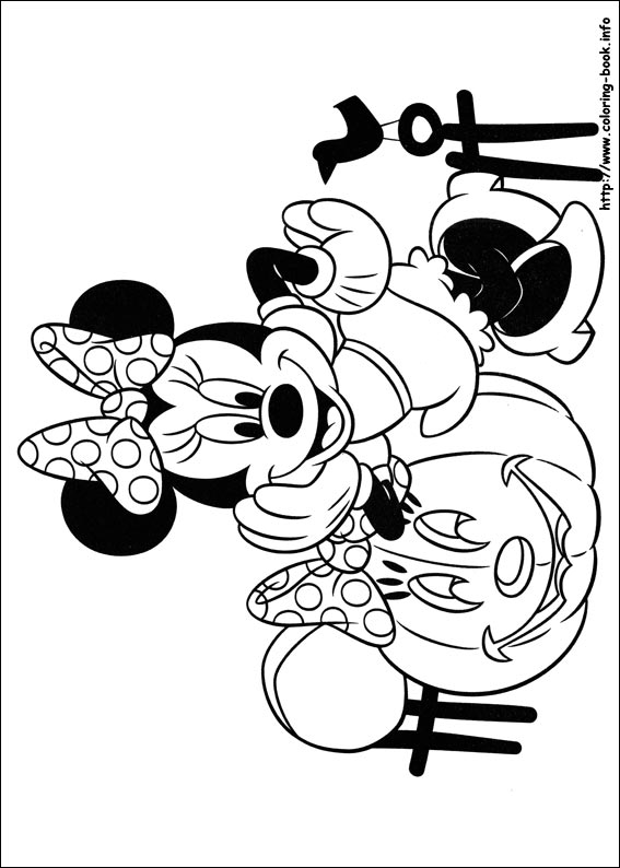 Minnie Mouse coloring picture