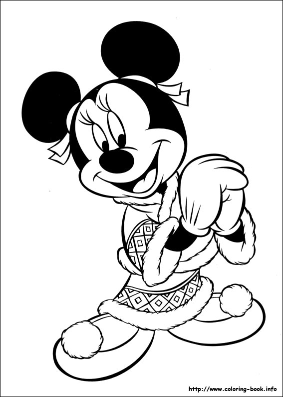 Minnie Mouse coloring picture