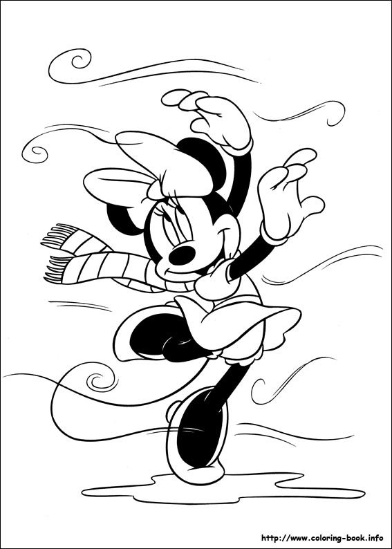 Minnie Mouse coloring picture