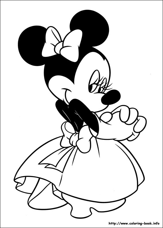 Coloring Pages: MINNIE MOUSE COLORING PAGES