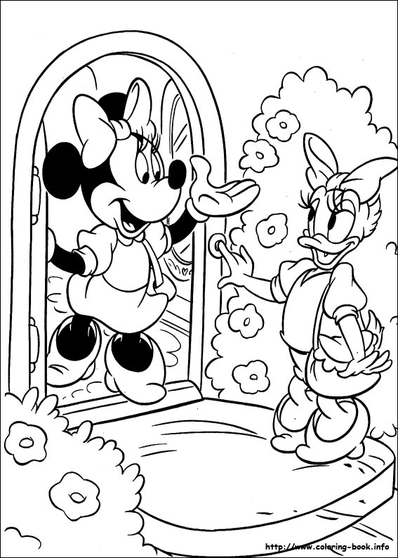 Minnie Mouse coloring picture