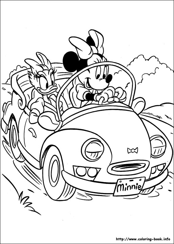 Minnie Mouse coloring picture