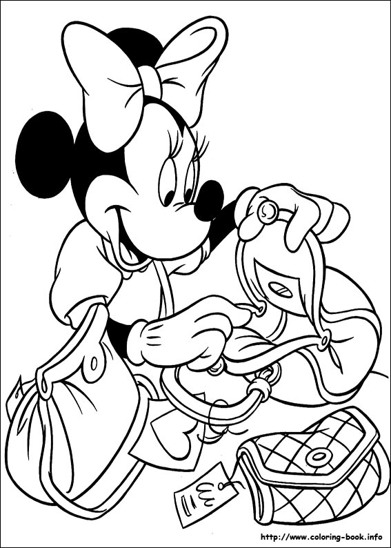 Minnie Mouse coloring picture