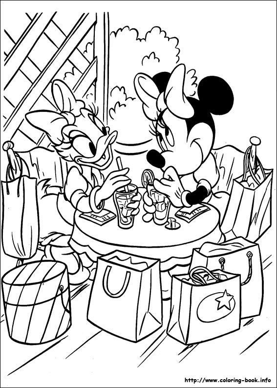 Minnie Mouse coloring picture