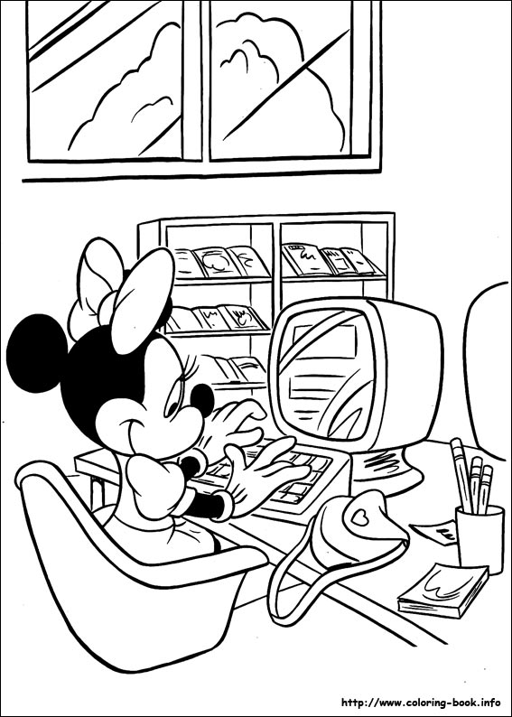 Minnie Mouse coloring picture