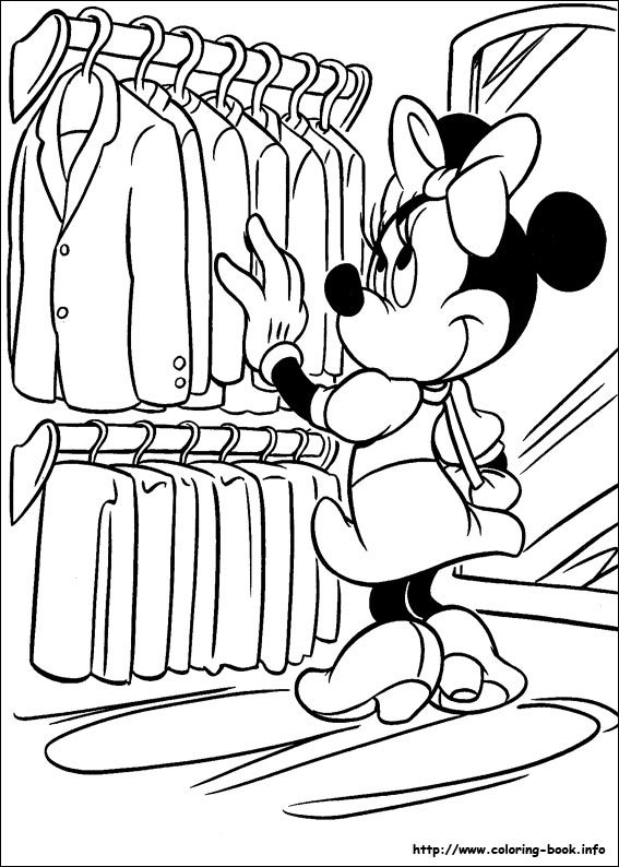 Minnie Mouse coloring picture