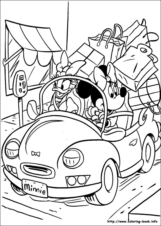 Minnie Mouse coloring picture