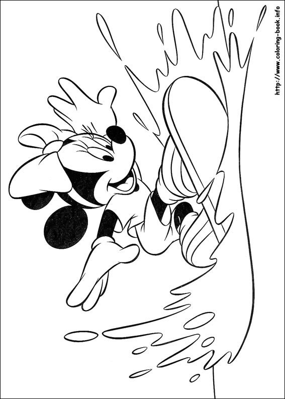 Minnie Mouse coloring picture