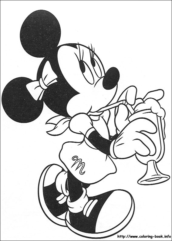 Minnie Mouse coloring picture