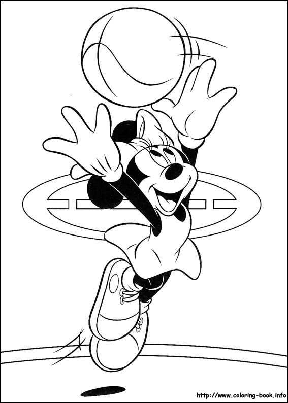 Minnie Mouse coloring picture