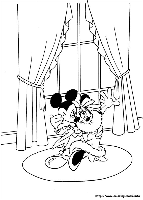 Minnie Mouse coloring picture