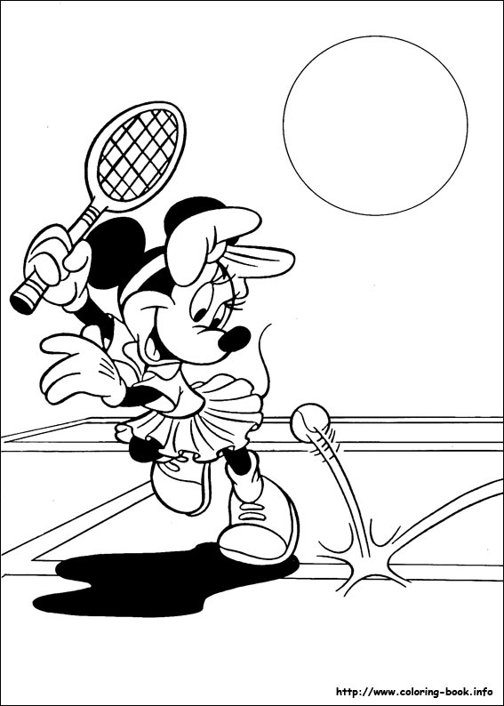 Minnie Mouse coloring picture