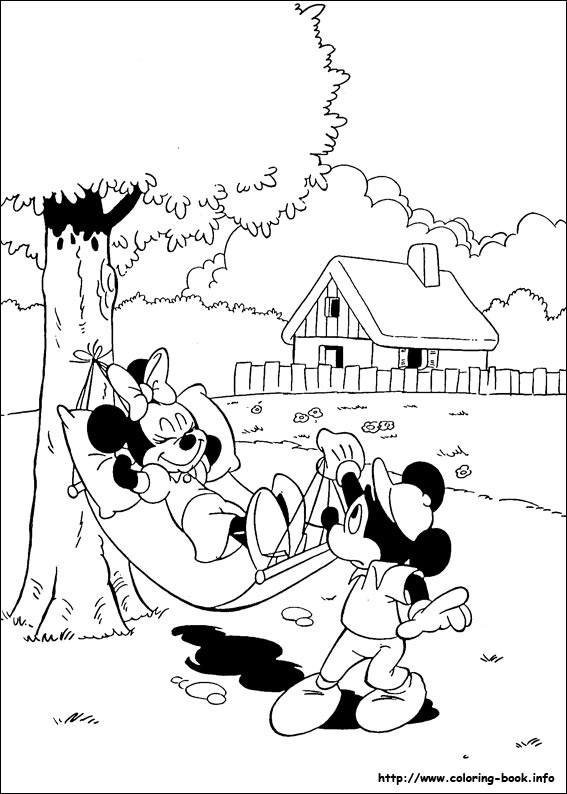 Minnie Mouse coloring picture