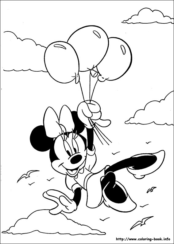 Minnie Mouse coloring picture