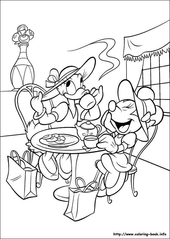 Minnie Mouse coloring picture