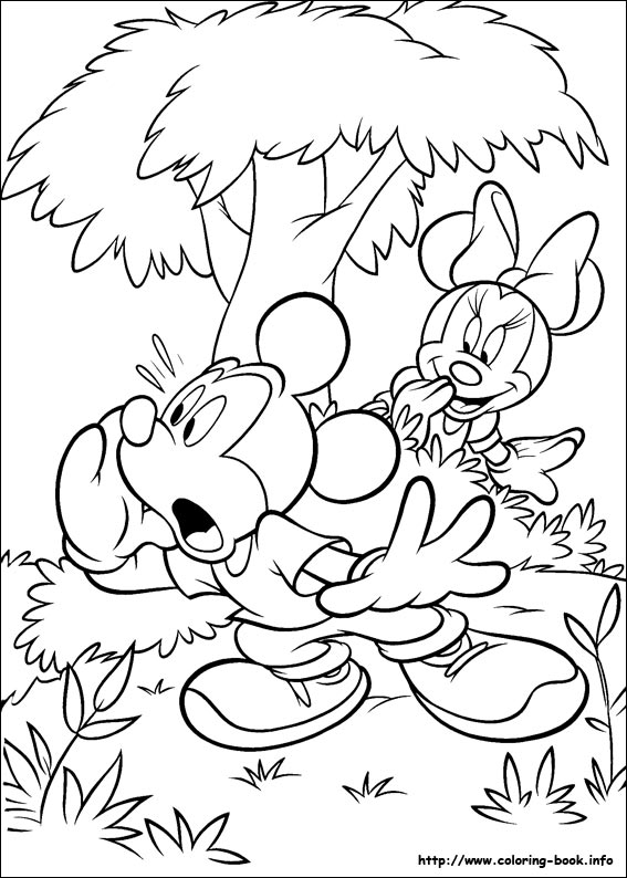 Minnie Mouse coloring picture