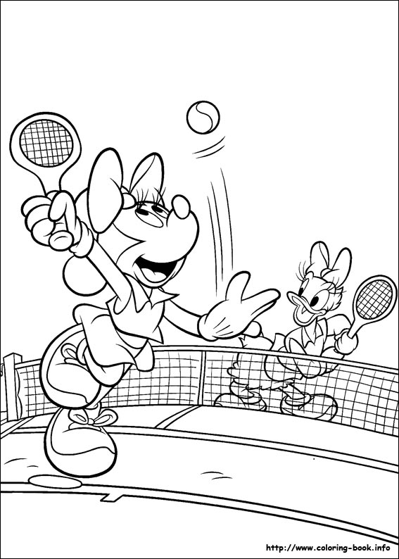 Minnie Mouse coloring picture