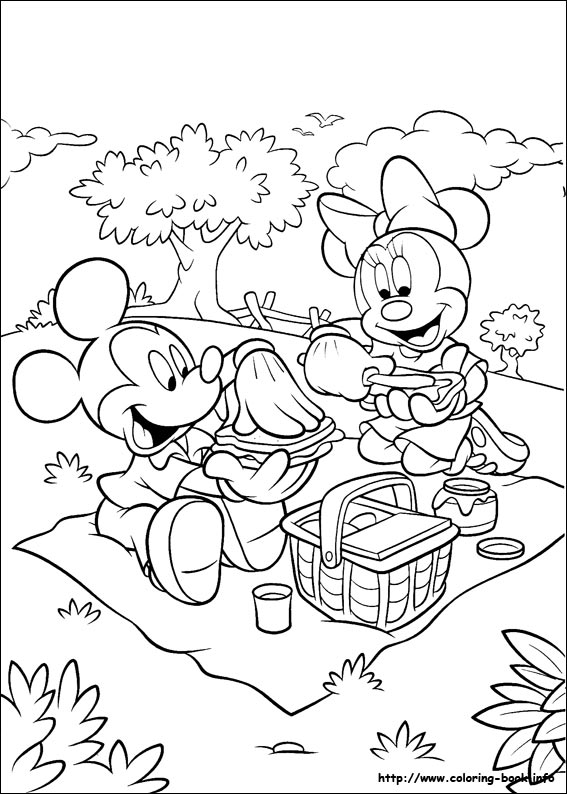 Minnie Mouse coloring picture