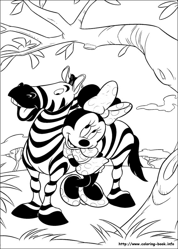 Minnie Mouse coloring picture