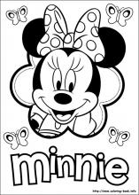 minnie coloring book