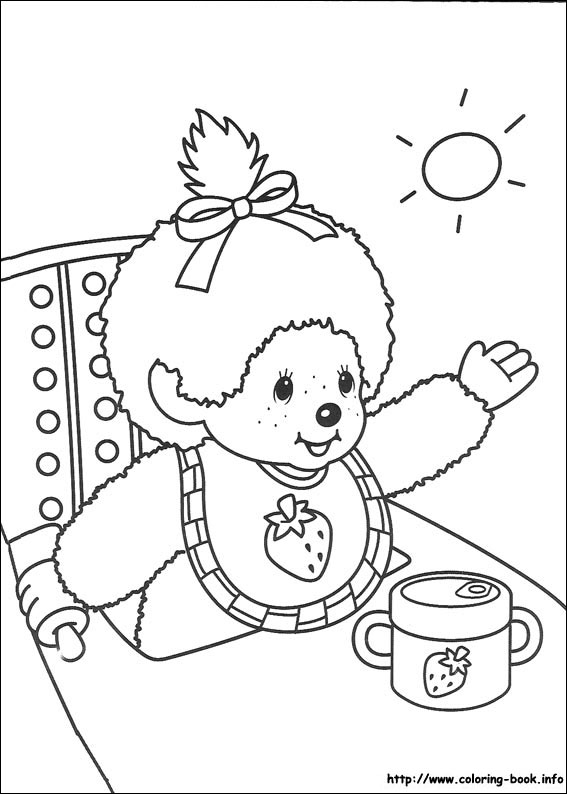 Monchhichi coloring picture