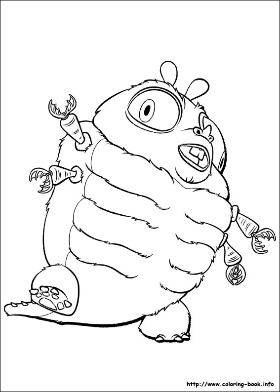 Monsters vs Aliens coloring picture