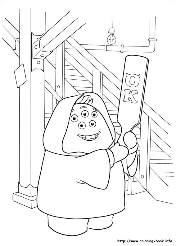 Monsters University coloring picture