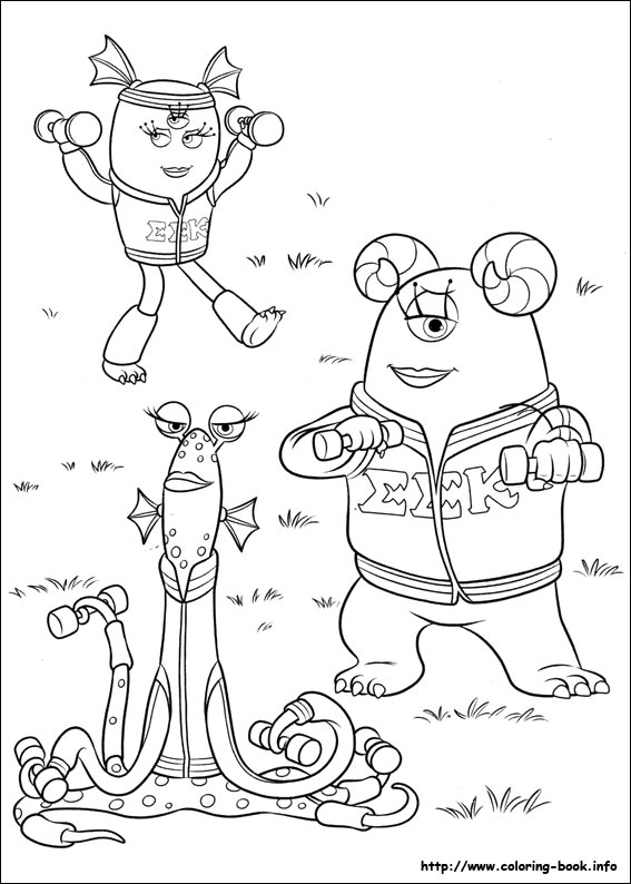 Monsters University coloring picture